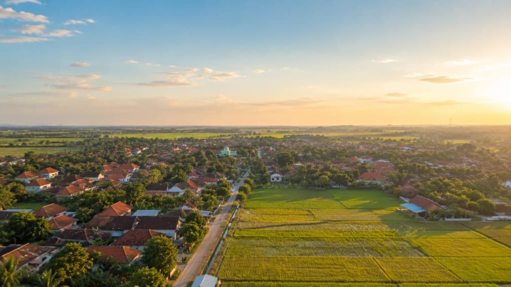 Pemandangan Desa Jebed Utara
