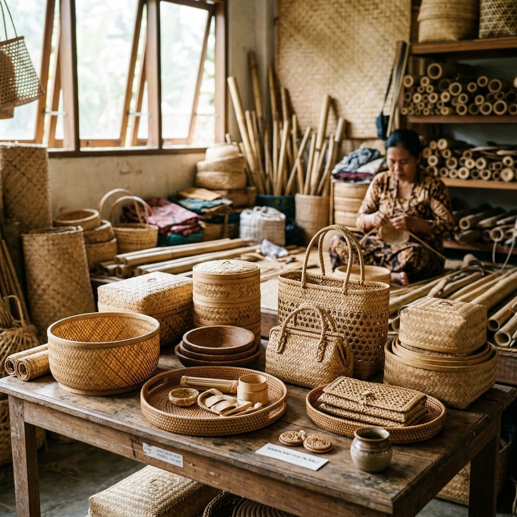 Kerajinan Bambu Kreatif